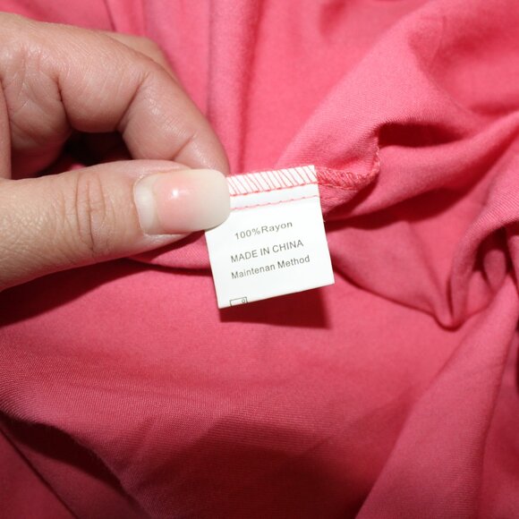 Pretty In Pink ANRABESS Smock Top Side Cutout 1 Shoulder Pullover Dress S NWT's - Picture 12 of 13